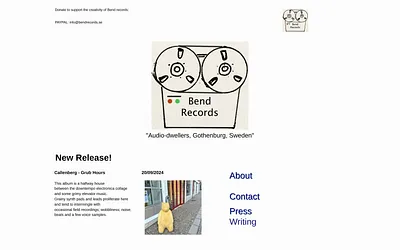 bendrecords.se snapshot