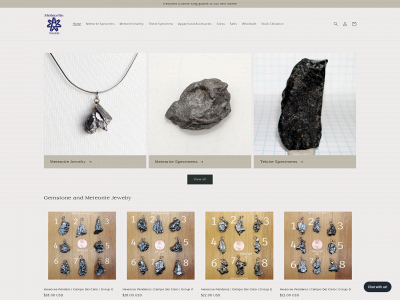 meteoritetraders.com snapshot
