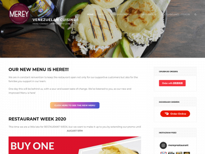 mereyrestaurant.com snapshot