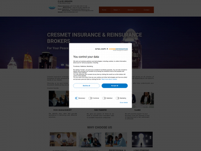 cresmetbrokers.com snapshot