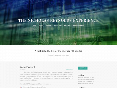 thenicholasreynoldsexperience.weebly.com snapshot