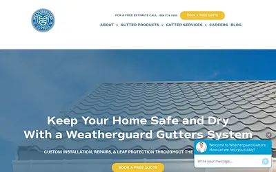 www.weatherguardgutters.com snapshot