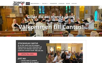 stockholmcantus.se snapshot