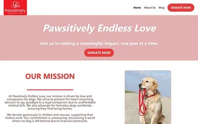 pawsitivelyendlesslove.org snapshot