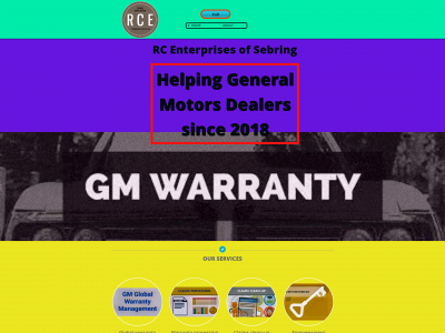 rcegmwarranty.com snapshot