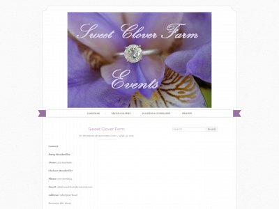 sweetcloverfarmevents.com snapshot