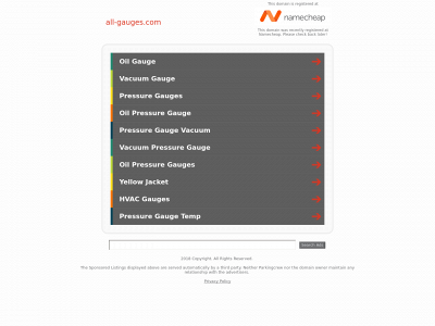 all-gauges.com snapshot