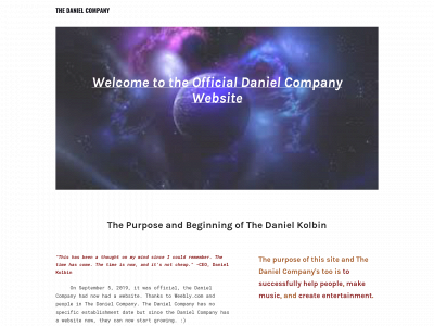 theepicdanielcompany.weebly.com snapshot