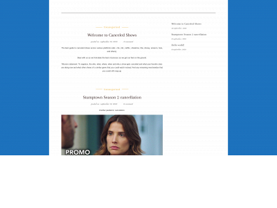 canceledshows.com snapshot