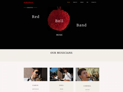 redbollband.ch snapshot