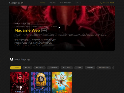 stagecoachcinema.com snapshot