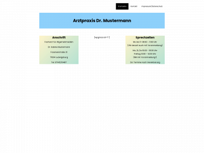 arztpraxis-beispiel.de snapshot