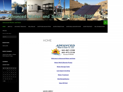 advancedwaterandsolar.com snapshot
