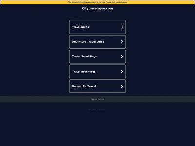 www.citytravelogue.com snapshot
