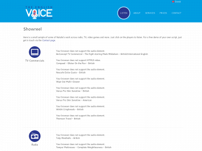 theenglishvoice.dk snapshot