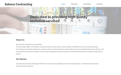 sabecocontracting.com snapshot
