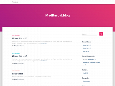 madrascal.blog snapshot