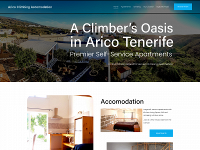 aricoclimbingaccommodation.com snapshot