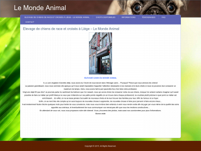 mondeanimal.be snapshot