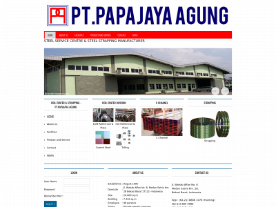papajayaagung.com snapshot