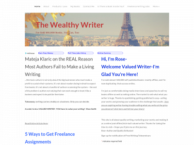 www.thevaluedwriter.com snapshot