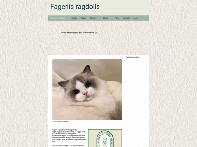 fagerlis-ragdolls.com snapshot