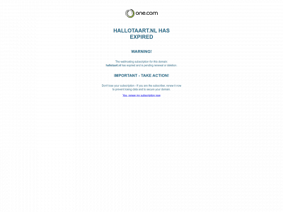 hallotaart.nl snapshot