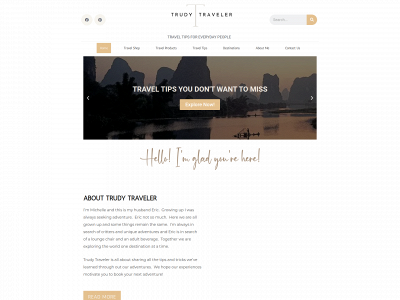 trudytraveler.com snapshot