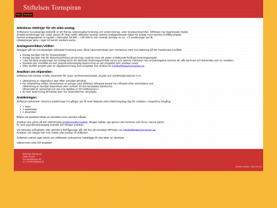 stiftelsentornspiran.se snapshot