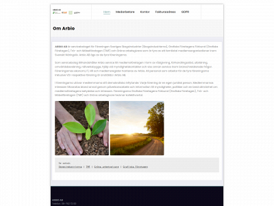 arbio.se snapshot