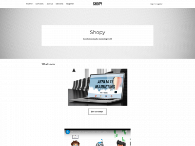 www.shopy.marketing snapshot