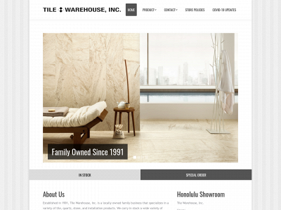 tilewarehousehawaii.com snapshot