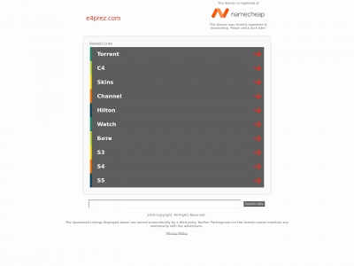 e4prez.com snapshot