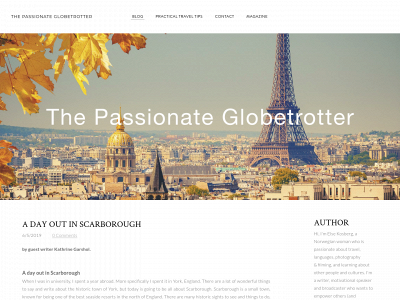 www.thepassionateglobetrotter.com snapshot