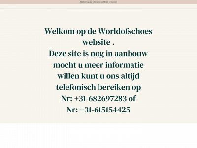 worldofschoes.nl snapshot