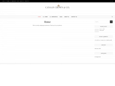 canaancrownandco.com snapshot