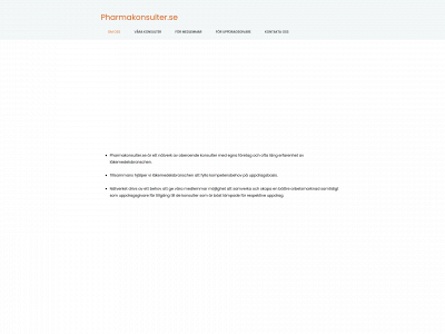 pharmakonsulter.se snapshot