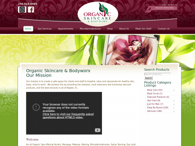 organicskincareandbodyworx.com snapshot