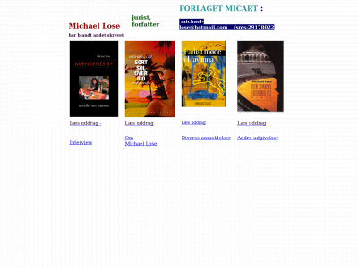 michaellose.dk snapshot