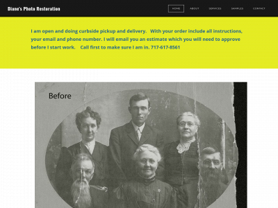 www.dianesphotorestoration.com snapshot