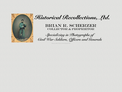 historicalrecollections.com snapshot