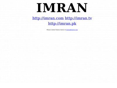 imran.net snapshot