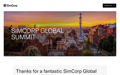 simcorpglobalsummit.com snapshot