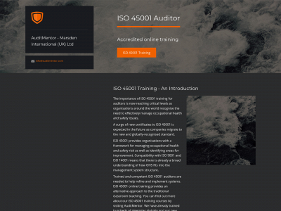 iso45001.co.uk snapshot