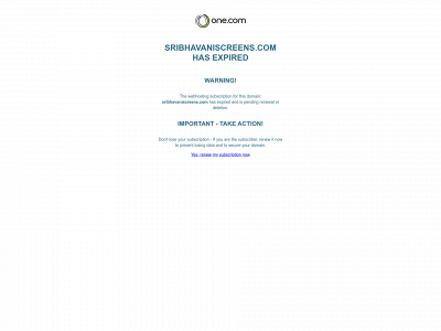 sribhavaniscreens.com snapshot