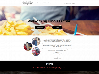 gino-frituur.be snapshot