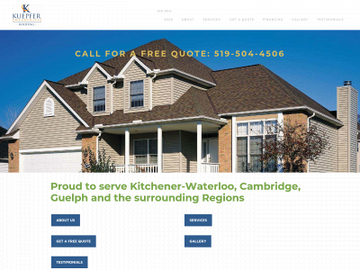 www.kuepferenterprisesroofing.com snapshot