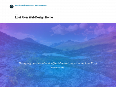 lostriverwebdesign.com snapshot