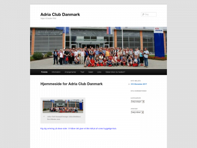 adriaclub.dk snapshot