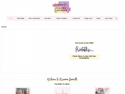 ariannadanielle.com snapshot